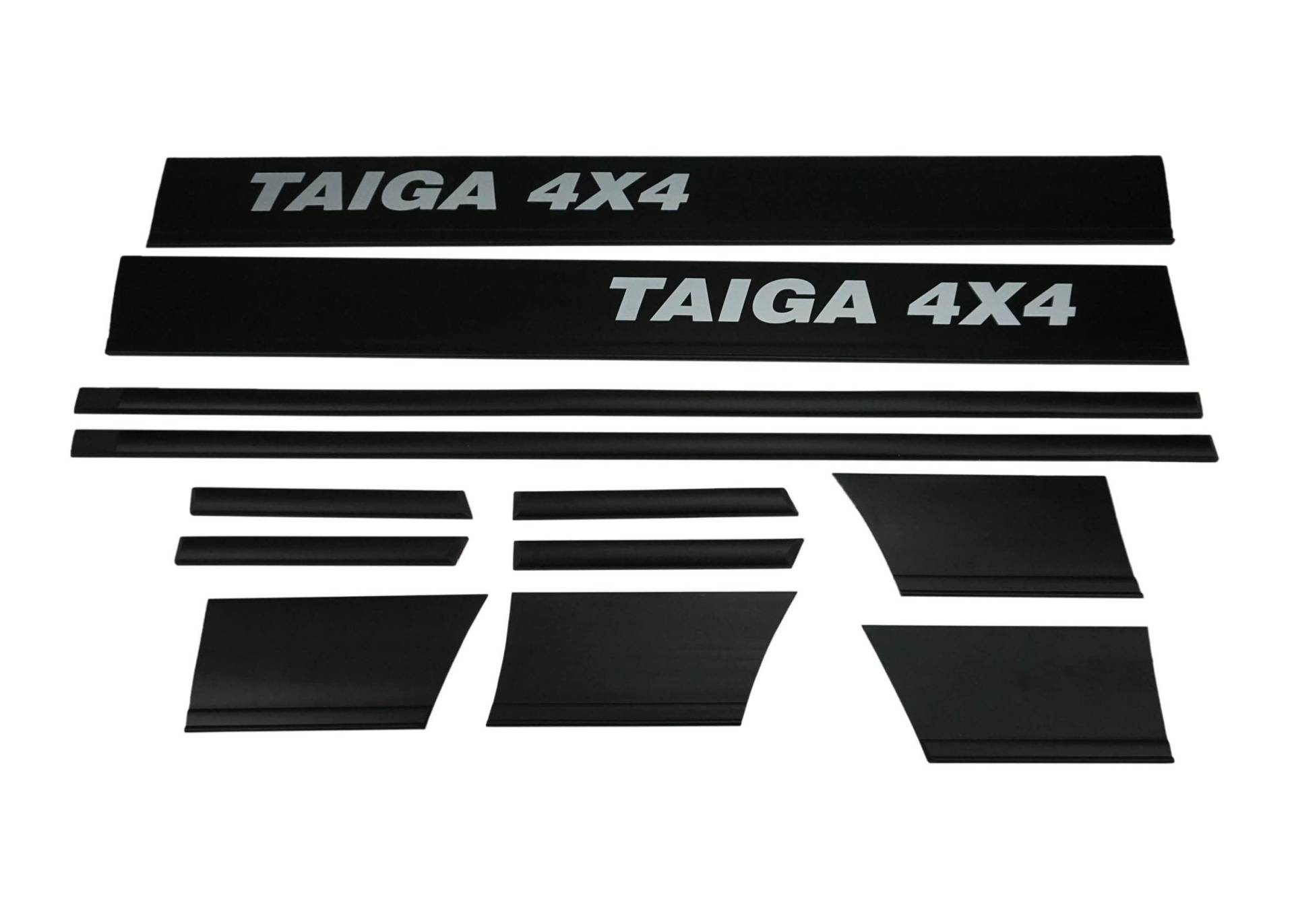 Rammschutzleistensatz Niva breit - Aufdruck "TAIGA 4X4" Rammschutzleistensatz Niva breit - Aufdruck "TAIGA 4X4" von AET AUTOTEILE