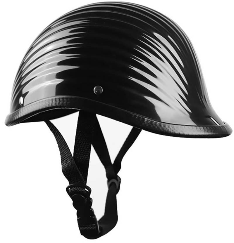 Deutsche Motorrad Jethelm, Halbhelme Mopedhelm Mit DOT/ECE Zugelassen Jethelm Retro, Chopper Helm Scooter-Helm Fahrradhelm Für Bike Mopeds Roller Scoote Moped Mofa 2 von AEZXSHOP