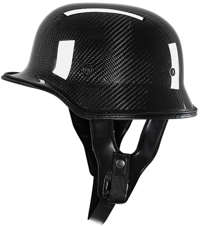 Halbhelme Motorradhelm, Halbschalenhelm Mit DOT/ECE Genehmigt Brain-Cap Halbschale Roller-Helm Scooter-Helm Chopper Helm Für Bike Mopeds Herren Und Damen Erwachsene 1,XXL von AEZXSHOP