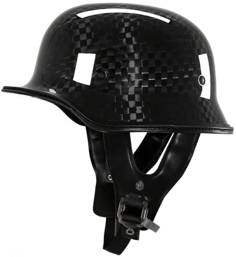 Halbhelme Motorradhelm, Halbschalenhelm Mit DOT/ECE Genehmigt Brain-Cap Halbschale Roller-Helm Scooter-Helm Chopper Helm Für Bike Mopeds Herren Und Damen Erwachsene 3,XXL von AEZXSHOP
