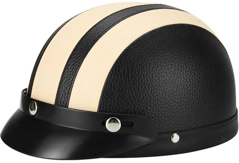 Jethelm Retro, Motorradhelm Jethelm Roller-Helm, Deutscher Stil Halbschale Helm, Herren Und Damen Vintage Halbgesicht Chopper Helm DOT/ECE-Zugelassen Für Bike Mopeds 11 von AEZXSHOP