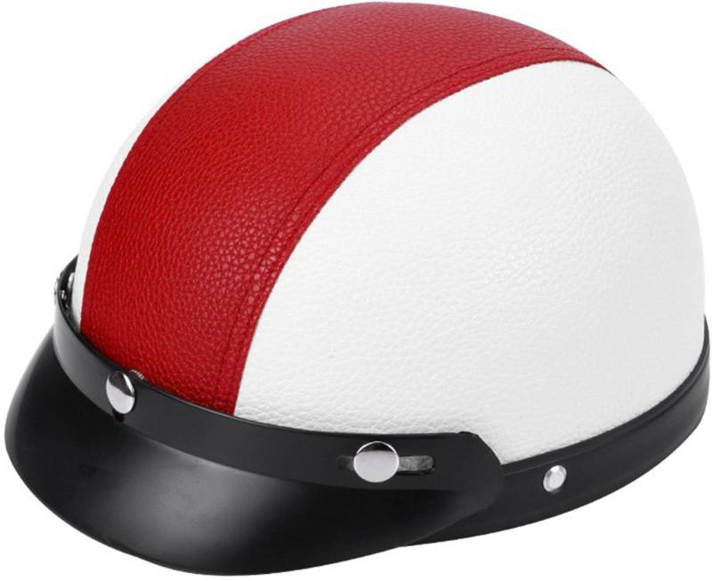 Jethelm Retro, Motorradhelm Jethelm Roller-Helm, Deutscher Stil Halbschale Helm, Herren Und Damen Vintage Halbgesicht Chopper Helm DOT/ECE-Zugelassen Für Bike Mopeds 5 von AEZXSHOP