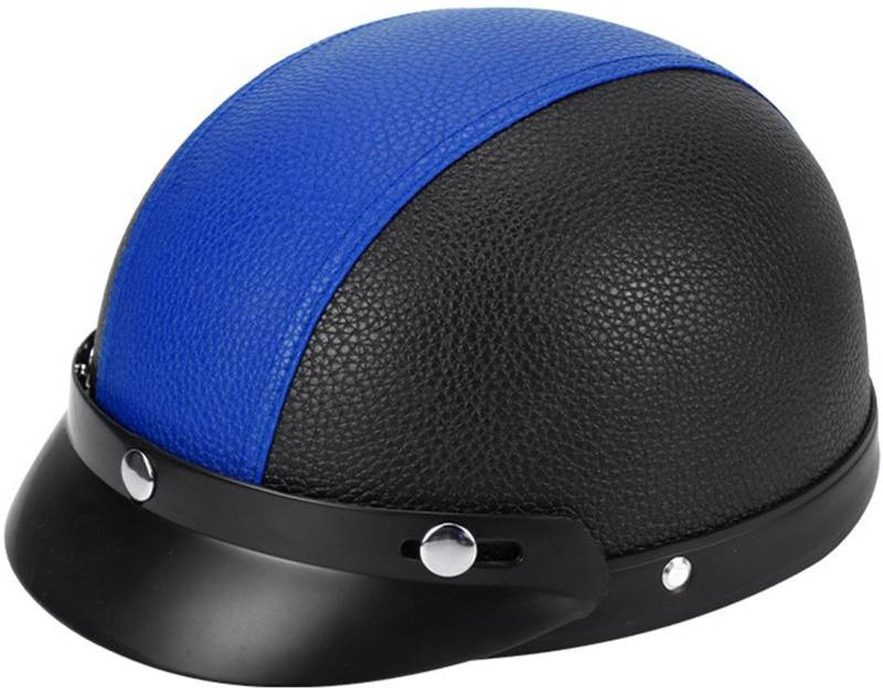 Jethelm Retro, Motorradhelm Jethelm Roller-Helm, Deutscher Stil Halbschale Helm, Herren Und Damen Vintage Halbgesicht Chopper Helm DOT/ECE-Zugelassen Für Bike Mopeds 6 von AEZXSHOP