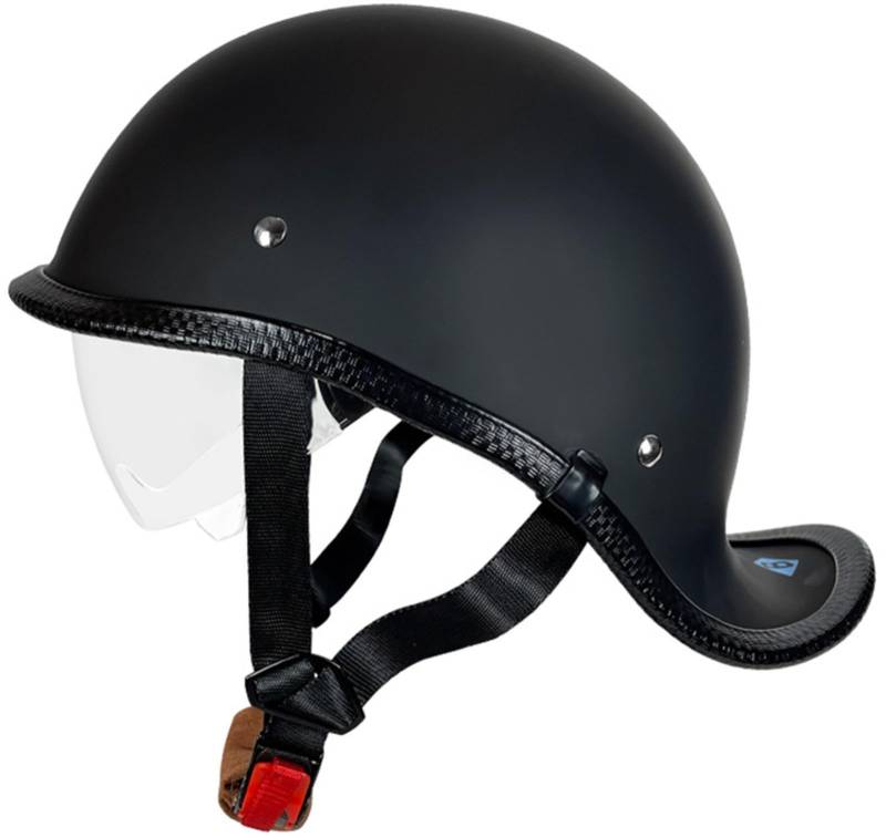 Motorrad Halbhelm Deutscher Stil Retro Helm Für Männer Und Frauen, Moped Roller Halbhelm Für Erwachsene DOT/ECE Genehmigter Vintage Motorrad Halbschalenhelm 1,XL von AEZXSHOP