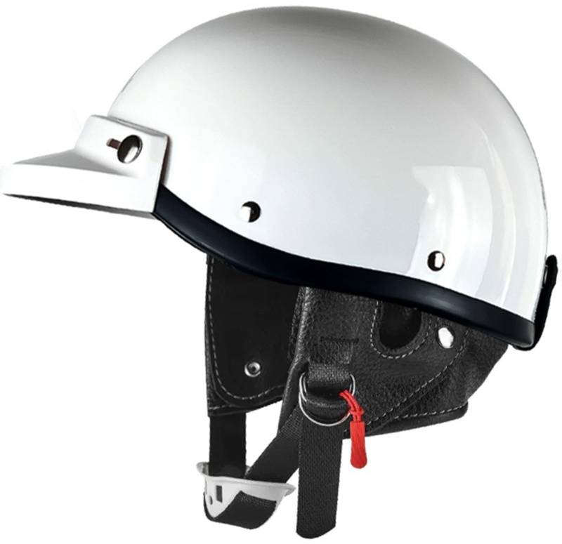 Motorrad Offener Helm, Halbschalenhelm Halbhelm Abs-Schale Kombiniert Mit Eps-Pufferschicht DOT/ECE-Zugelassen Halboffenen Helm Für Bike Mopeds Roller Scoote Moped Mofa 6,L von AEZXSHOP