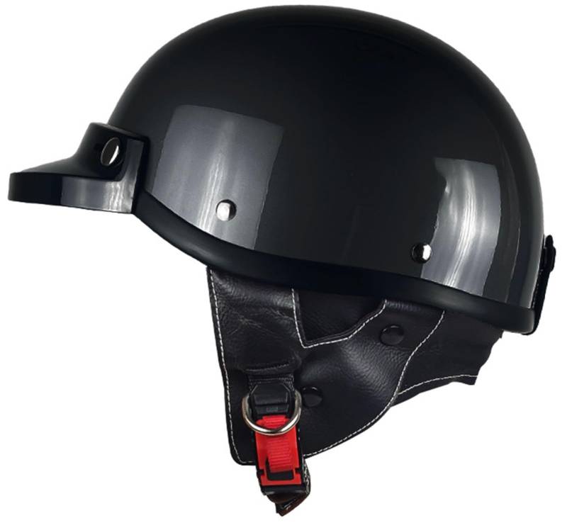Offener Motorrad Helm Mopedhelm Halbhelm Halbschalenhelm Abs-Schale Kombiniert Mit Eps-Pufferschicht DOT/ECE-Zugelassen Jet Helm Für Bike Roller Scoote Moped Mofa 1,L von AEZXSHOP
