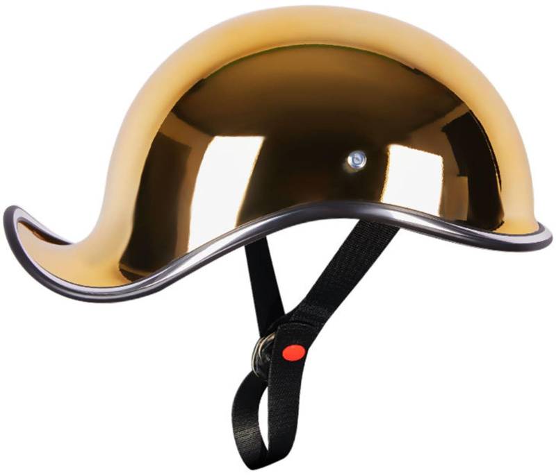 Retro Motorradhelm Halbschalenhelm Mit DOT/ECE Zulassung Baseball Cap Helm Jethelm Deutscher Stil Totenkopf Kappe Helm Motorrad Helm Für Männer Und Frauen Roller Scoote Moped Mofa 3,L von AEZXSHOP