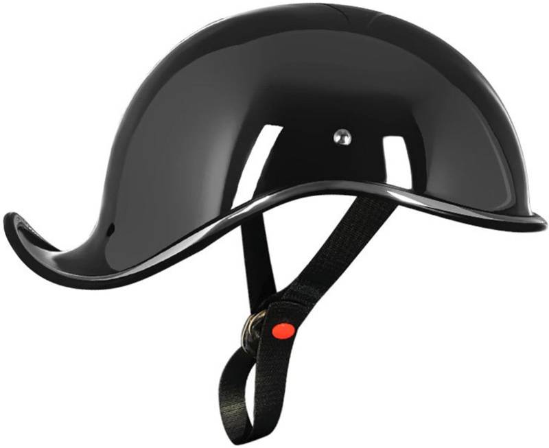 Retro Motorradhelm Halbschalenhelm Mit DOT/ECE Zulassung Baseball Cap Helm Jethelm Deutscher Stil Totenkopf Kappe Helm Motorrad Helm Für Männer Und Frauen Roller Scoote Moped Mofa 4,L von AEZXSHOP