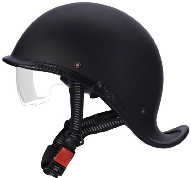 Retro Motorradhelm Halbschalenhelm Mit ECE Zulassung Baseball Cap Helm Jethelm Deutscher Stil Totenkopf Kappe Helm Motorrad Cruiser Roller Cool Helm Für Männer Und Frauen 10,XXL von AEZXSHOP