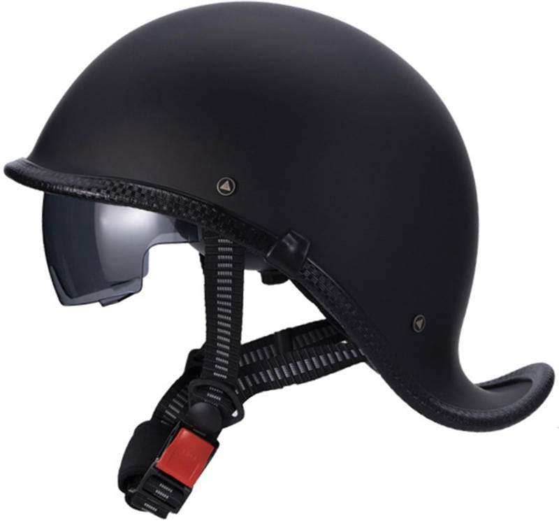 Retro Motorradhelm Halbschalenhelm Mit ECE Zulassung Baseball Cap Helm Jethelm Deutscher Stil Totenkopf Kappe Helm Motorrad Cruiser Roller Cool Helm Für Männer Und Frauen 3,XXL von AEZXSHOP