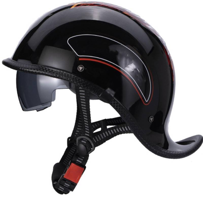Retro Motorradhelm Halbschalenhelm Mit ECE Zulassung Baseball Cap Helm Jethelm Deutscher Stil Totenkopf Kappe Helm Motorrad Cruiser Roller Cool Helm Für Männer Und Frauen 5,XXL von AEZXSHOP