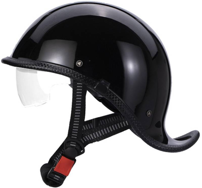 Retro Motorradhelm Halbschalenhelm Mit ECE Zulassung Baseball Cap Helm Jethelm Deutscher Stil Totenkopf Kappe Helm Motorrad Cruiser Roller Cool Helm Für Männer Und Frauen 9,L von AEZXSHOP