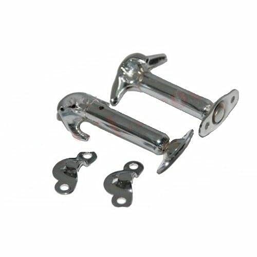 AEspares Motorhaubenriegel Set Chrom Paar passend für Jeep Wrangler Willys Jeep 4x4 von AEspares