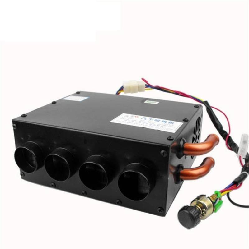 Wechselstromwiderstand 12 V/24 V 4-Loch Tragbare Auto Fahrzeug Heizung Kühlung Heizung Defroster Demister 80 W Fit for RV Boote wohnmobil Lkw Anhänger(12V) von AFAKEREPPV