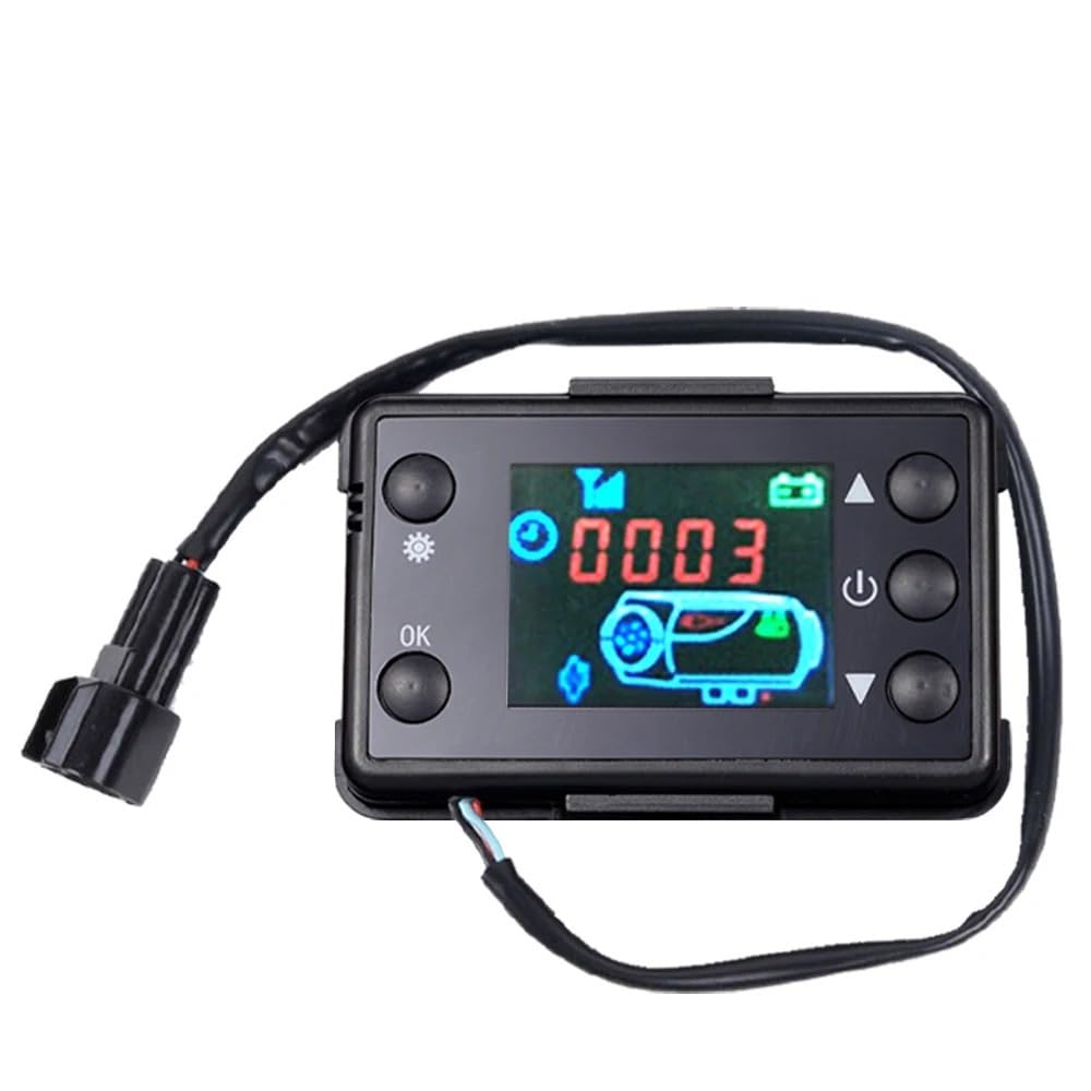 Wechselstromwiderstand 12V Auto Air Standheizung Monitor Schalter Manuelle Tasten Fernbedienung LCD Display Fit for Lkw Air Diesel Heizung Zubehör(Controller) von AFAKEREPPV