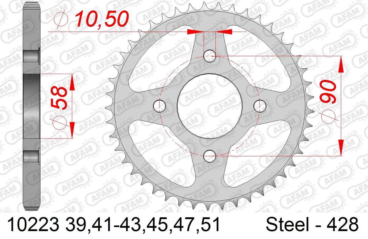 AFAM Kettenrad 10223-42 AFAM Kettenrad 10223-42 von AFAM