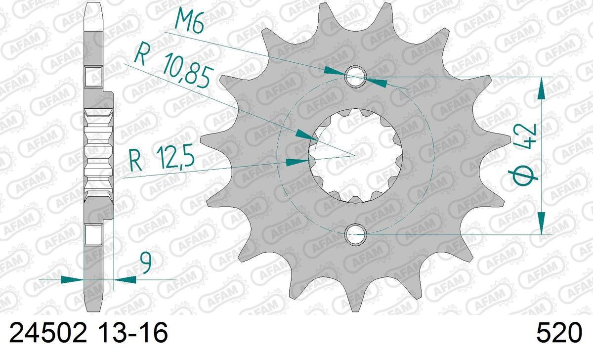AFAM Kettenritzel 24502-16 AFAM Kettenritzel 24502-16 von AFAM