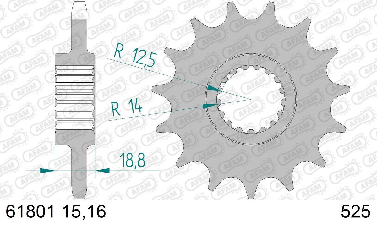 AFAM Kettenritzel 61801-15 AFAM Kettenritzel 61801-15 von AFAM