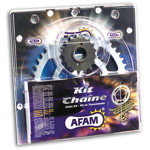 AFAM Kettensatz Stahl, passend für Aprilia RS4 125 Bj.2016, 13-60-136 AFAM428M offen mit Clipschloss von AFAM