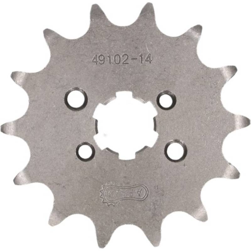 Frontritzel kettenritzel afam 14 zähne 420 für piaggio / derbi d50b0, ebe, ebs af49102-14 von AFAM