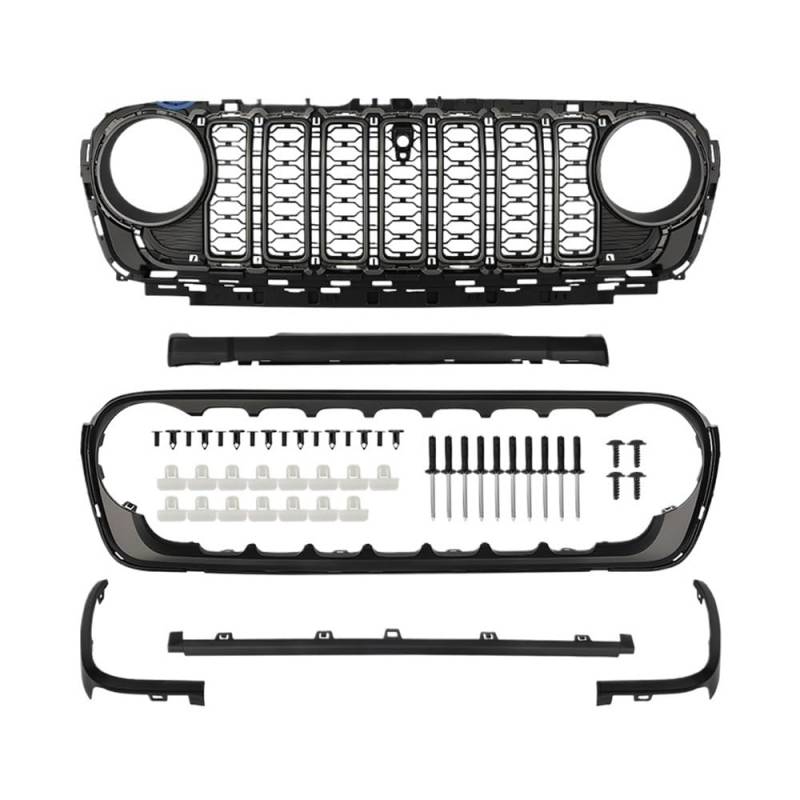 Auto frontstoßstange Grill Auto-Stoßstangenhaubengrills Für Wrangler JL 2018 2019 2020 2021 2022 2023 2024 von AFHEG