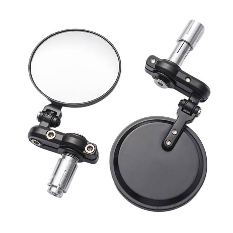 Lenkerendenspiegel Motorrad 2 TEILE/SATZ 22mm Universal Motorrad Spiegel Rückseite Spiegel Griff Bar End Rearview Außenspiegel Motor Modifikation Zubehör von AFHEG