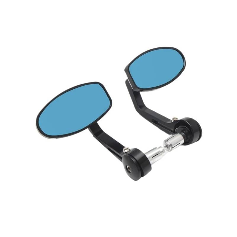 Lenkerendenspiegel Motorrad 2Pcs Motorrad Bar End Rearview Außenspiegel Für Tr&iumph Für Geschwindigkeit Für Triple Für Straße Bar End Spiegel Mit Werkzeuge von AFHEG