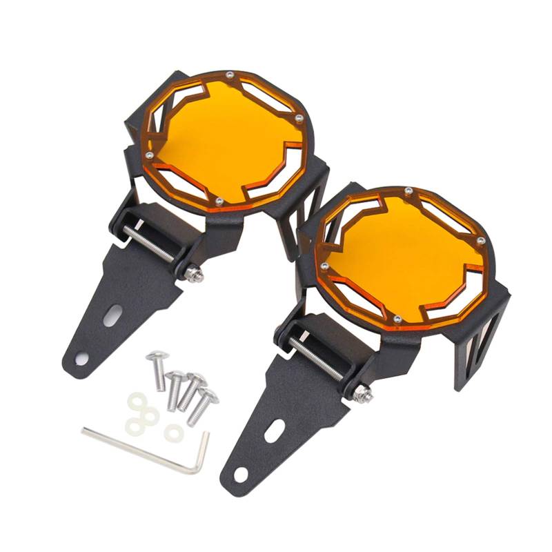 Motorrad-LED-Nebelscheinwerfer-Schutz, OEM-OEM-Nebelscheinwerfer-Abdeckung, passend für BMW R1200GS Adventure F800GS Adventure R1250GS / ADV LC (orange) von AFNCX