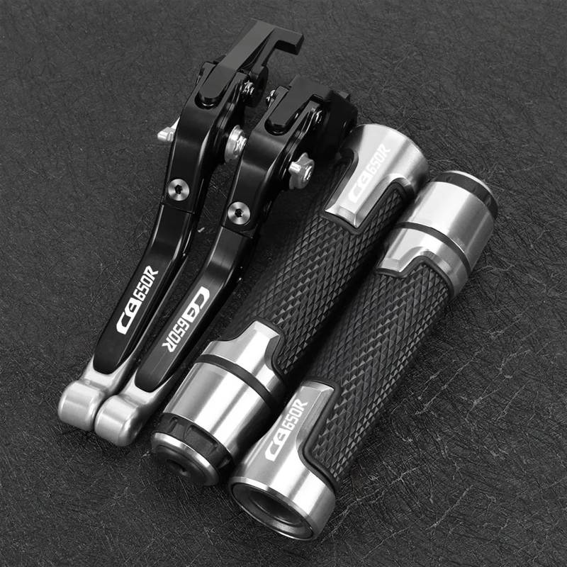Motorrad Bremshebel Kupplungssatz FÜR H┐ONDA CB650R 2018 2019 2020 2021 2022 2023 Motorradzubehör Einstellbare Bremskupplungshebel Lenker Handgriffe Enden(J) von AFSDK