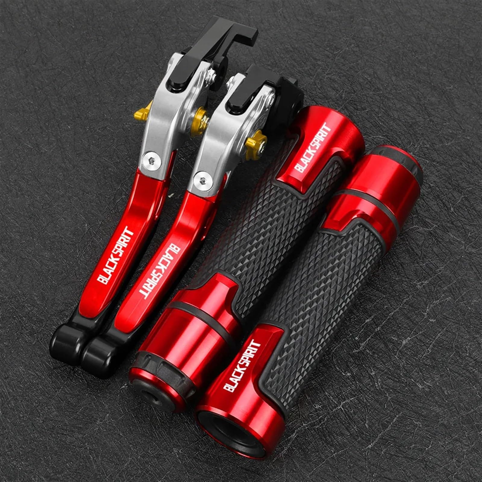 Motorrad Bremshebel Kupplungssatz FÜR H-ONDA B-Lack S-piRit 2014 2015 2016 Motorrad Klappbar Ausziehbar Einstellbare Bremskupplungshebel Lenker Handgriffe Enden(C) von AFSDK