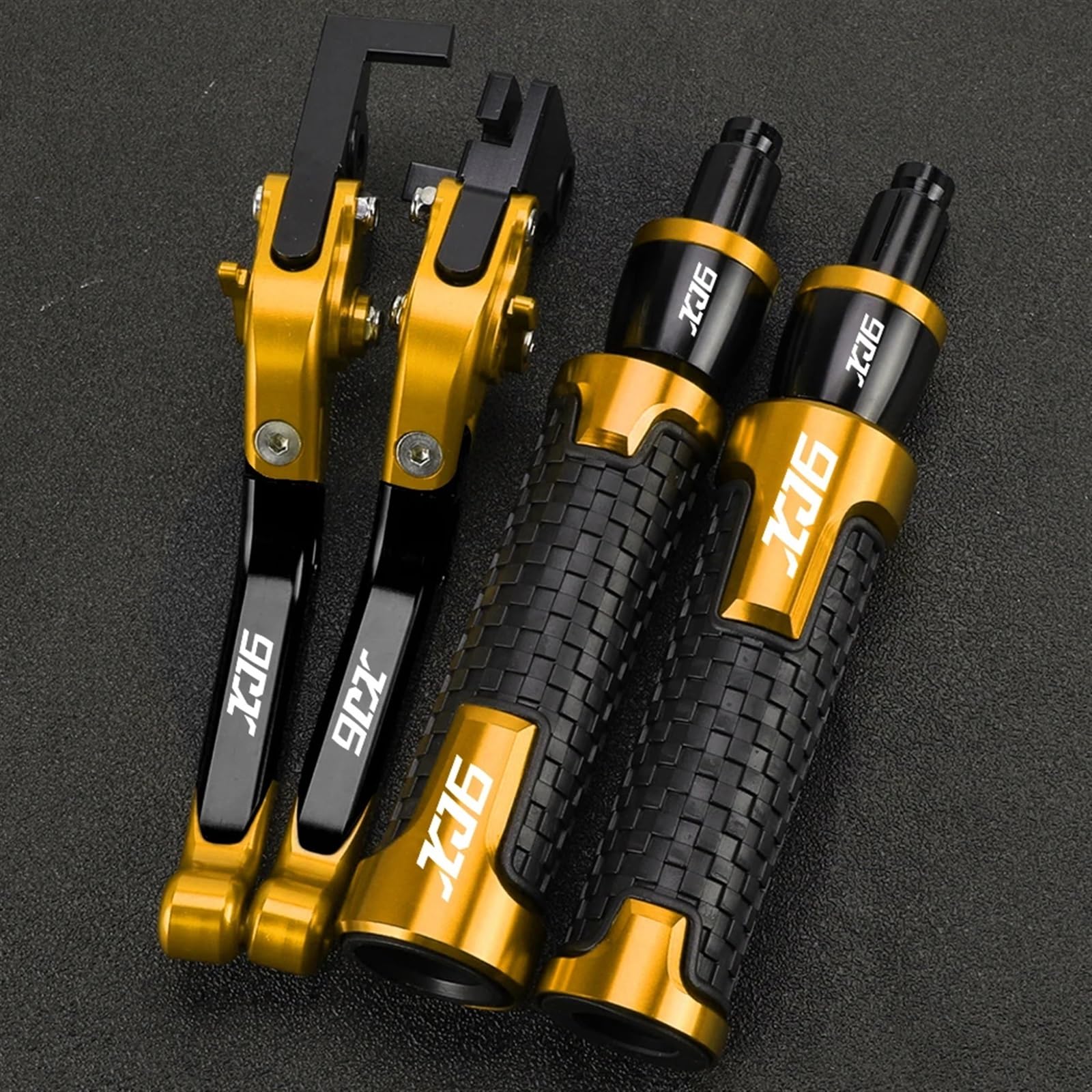 Motorrad Bremshebel Kupplungssatz Motorrad für Y&AMAHA XJ6N XJ6 D&IVERSION 2009-2015 Bremsen Spurstange Handbremse Bremskupplungshebel Lenker Handgriffe Enden(B) von AFSDK