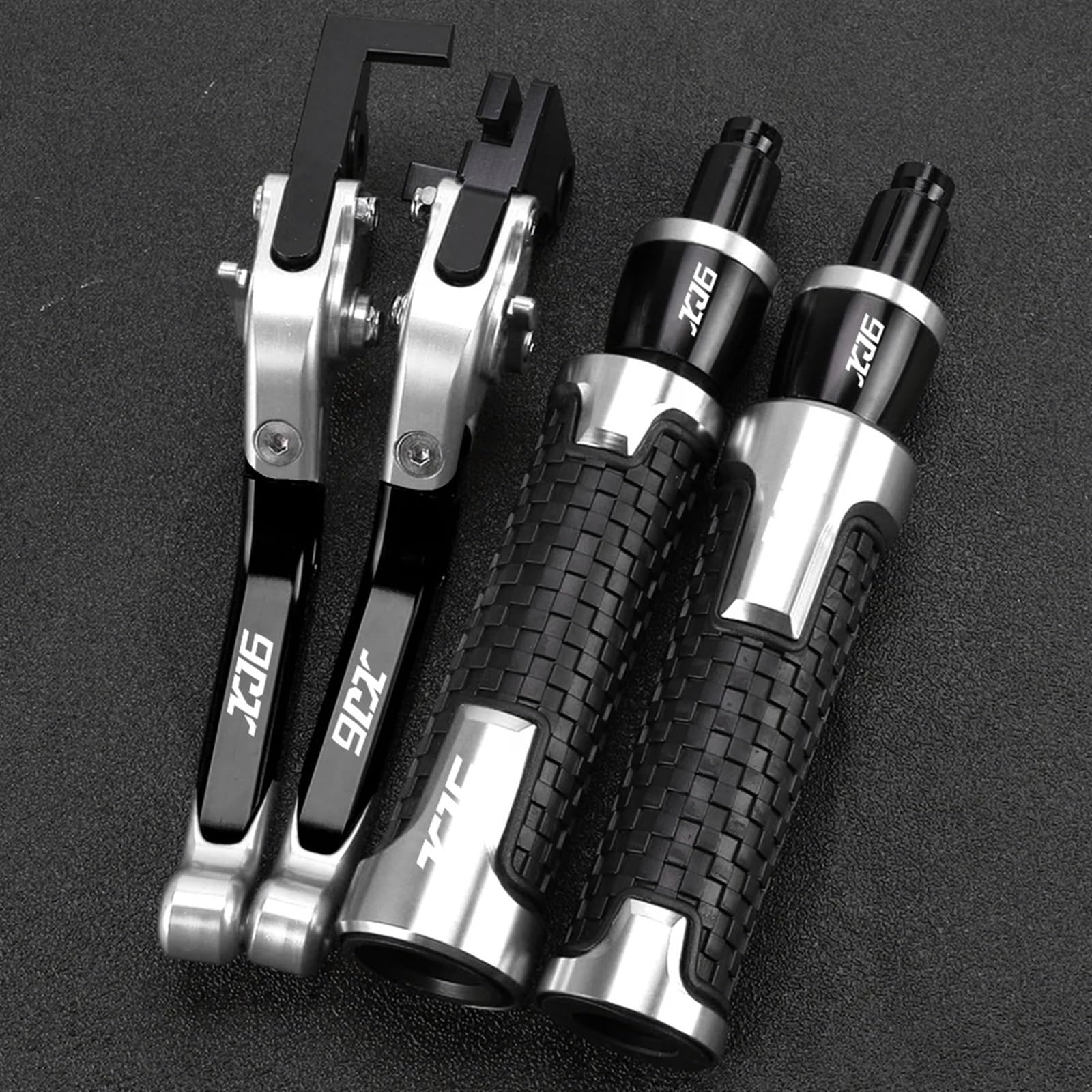Motorrad Bremshebel Kupplungssatz Motorrad für Y&AMAHA XJ6N XJ6 D&IVERSION 2009-2015 Bremsen Spurstange Handbremse Bremskupplungshebel Lenker Handgriffe Enden(F) von AFSDK