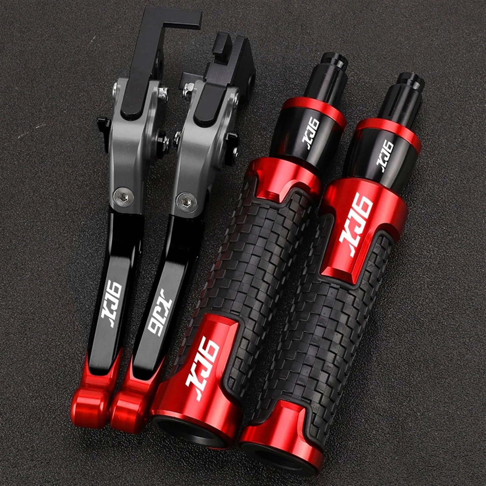 Motorrad Bremshebel Kupplungssatz Motorrad für Y&AMAHA XJ6N XJ6 D&IVERSION 2009-2015 Bremsen Spurstange Handbremse Bremskupplungshebel Lenker Handgriffe Enden(J) von AFSDK