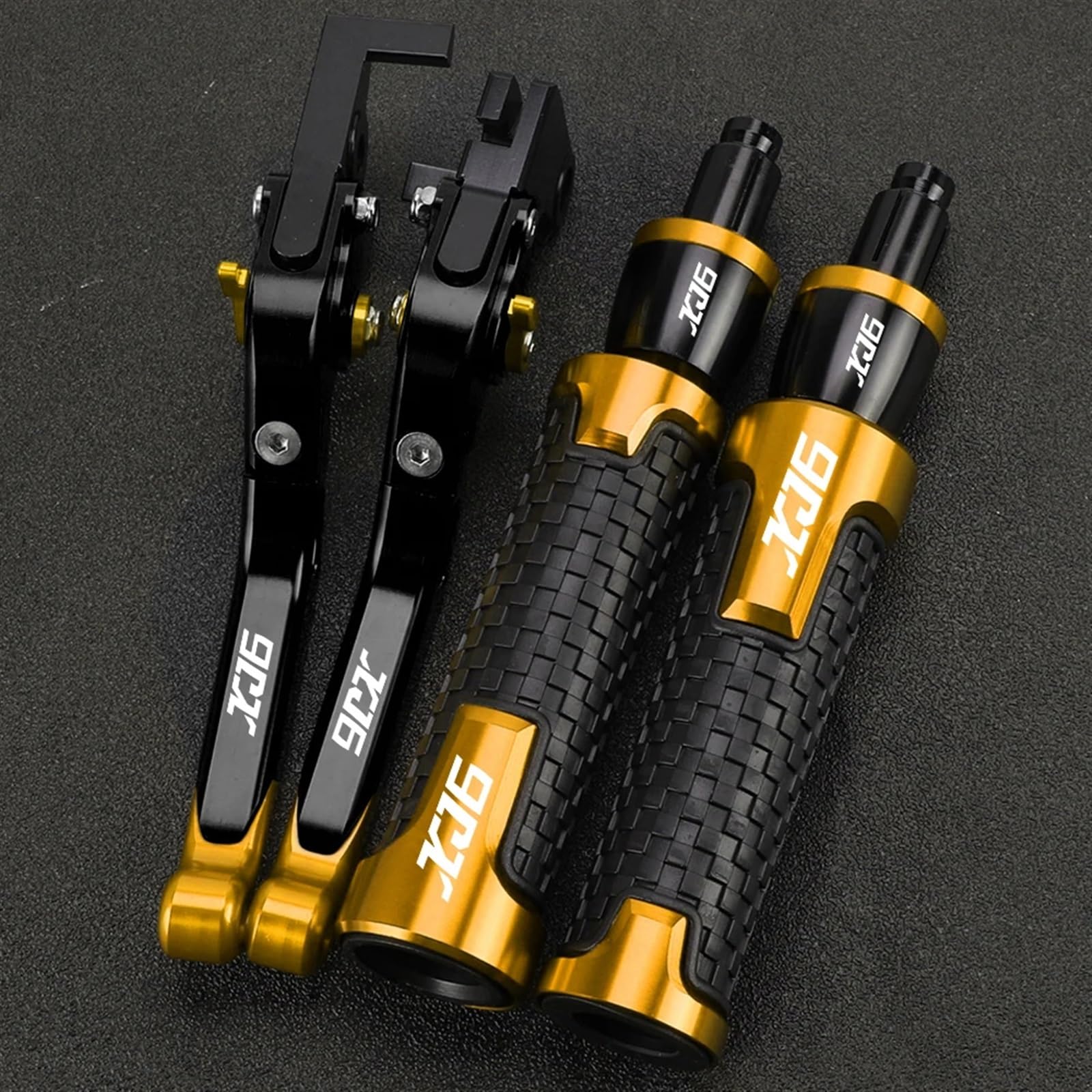 Motorrad Bremshebel Kupplungssatz Motorrad für Y&AMAHA XJ6N XJ6 D&IVERSION 2009-2015 Bremsen Spurstange Handbremse Bremskupplungshebel Lenker Handgriffe Enden(K) von AFSDK