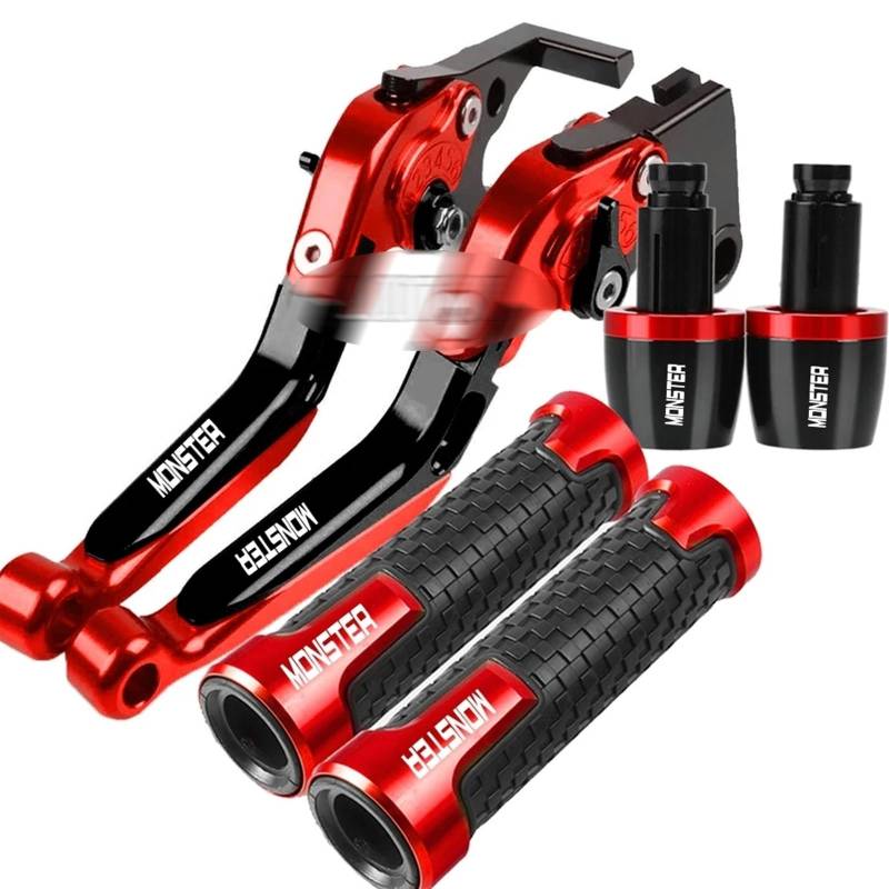 Motorrad Bremshebel Kupplungssatz Motorradbremskupplungshebel Und Lenkergriffe Enden Für D┐ucati M┐onster 1000 2003-2006 M┐onster 750 900 M900 D┐ark 1999-2003 2002(D) von AFSDK