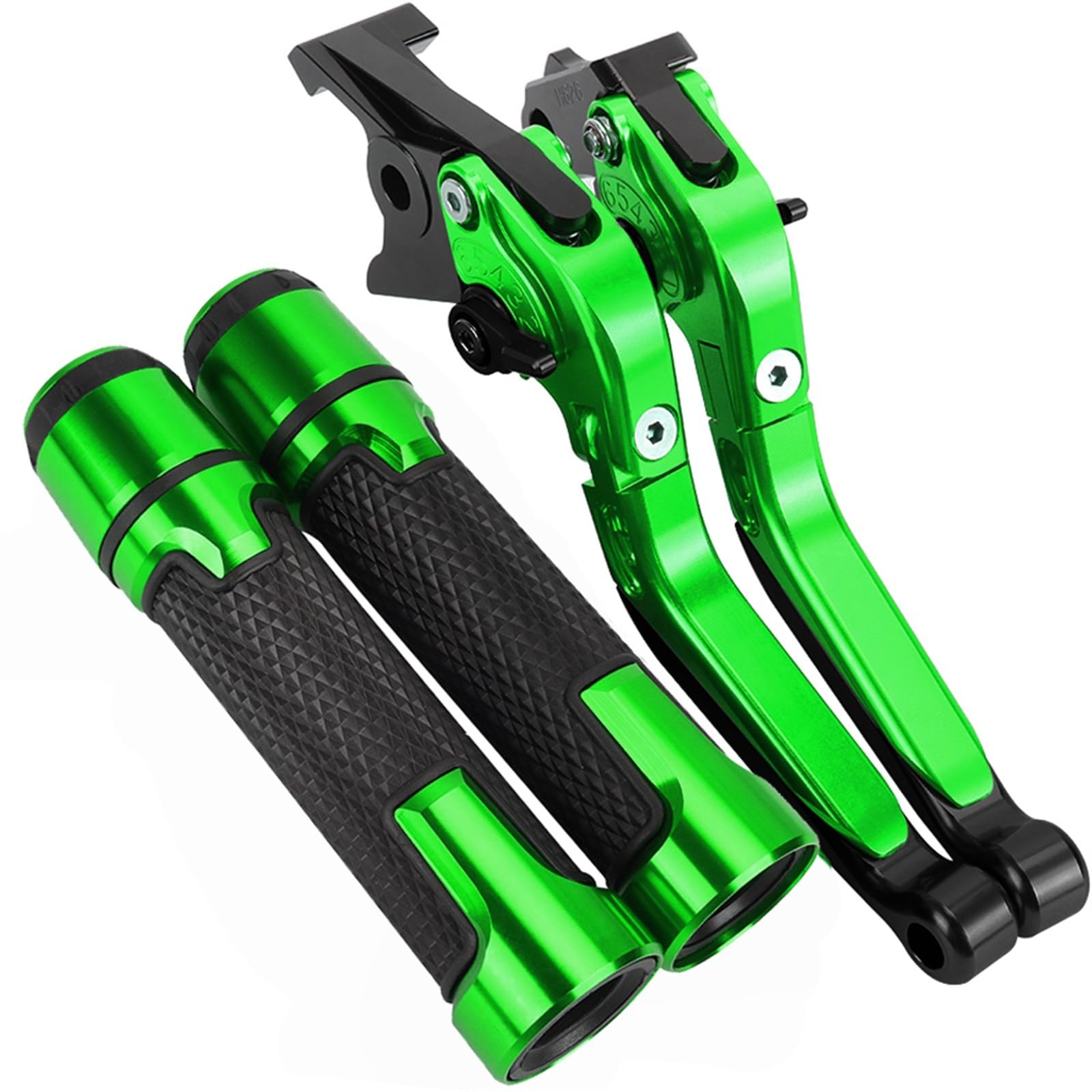Motorrad Bremshebel Kupplungssatz Motorradzubehör Bremskupplungshebel Lenker Lenker Handgriffe Enden FÜR K┐AWASAKI ER-5 ER5 2004-2005 ER5(M) von AFSDK