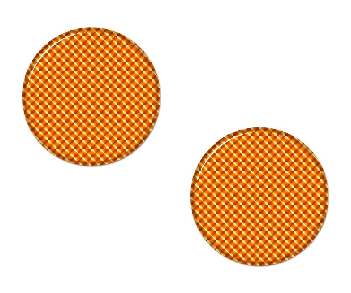 AG Design A-CZ-082 Aufkleber Reflektor Rund, 3D, Durchmesser 5 cm, 2er-Set - Orange AG Design A-CZ-082 Aufkleber Reflektor Rund, 3D, Durchmesser 5 cm, 2er-Set - Orange von AG Design