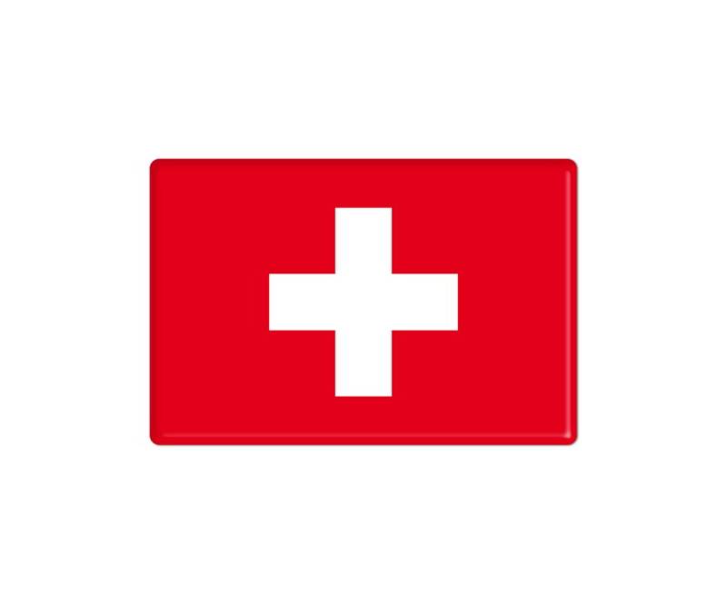 AG Design A-F-9400 3D Aufkleber Flagge Schweiz 3 x 1.8 cm, Red von AG Design