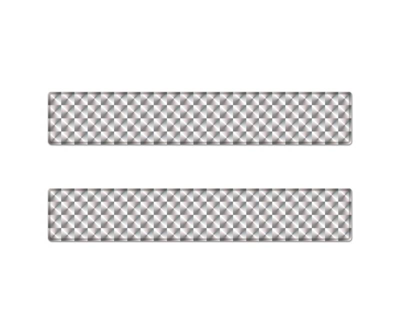AG Design A-O-9476 Aufkleber Reflektor Rechteck, 3D, Größe 14x2, 5 cm, 2er-Set - Weiß von AG Design