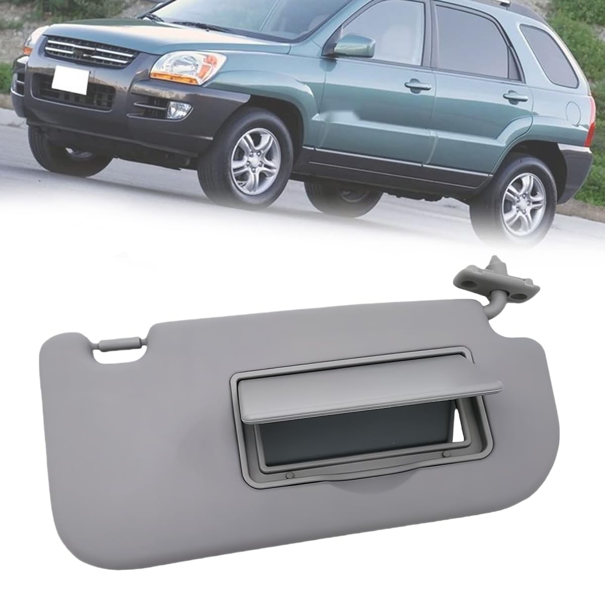 Innen Sonnenblende für Kia Sportage 2005-2010, Windschutzscheibe Visier Sonnenschutz Auto Linke Rechte Fahrerseite Beifahrer mit Spiegel, Beige Grau 8520103000, Grey- Right Innen Sonnenblende für Kia Sportage 2005-2010, Windschutzscheibe Visier Sonnenschutz Auto Linke Rechte Fahrerseite Beifahrer mit Spiegel, Beige Grau 8520103000, Grey- Right von AGALUS