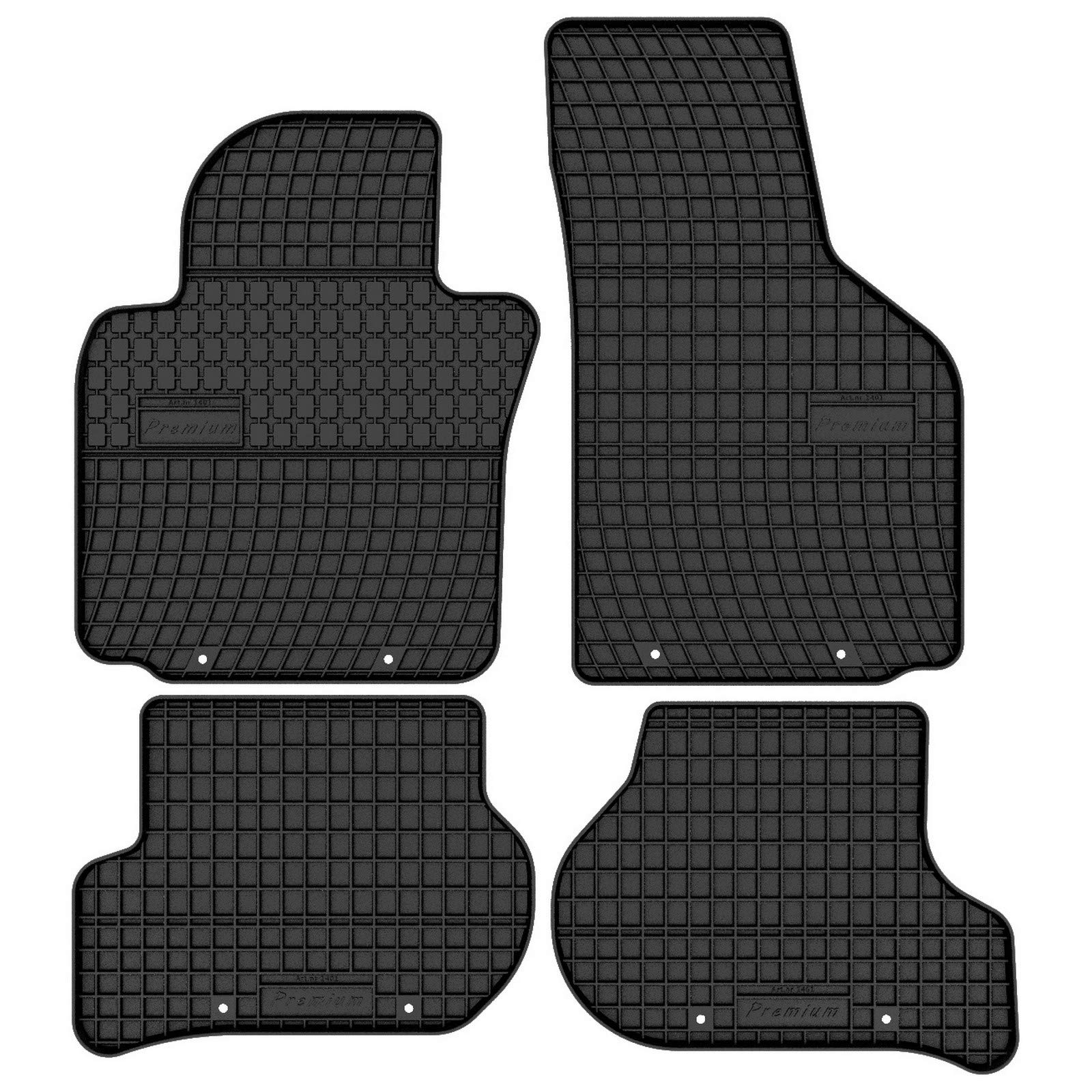 AGCPdirect 1401 Gummi Matten Fußmatten Set für Volkswagen Golf 6 2008-2014 von AGCPdirect