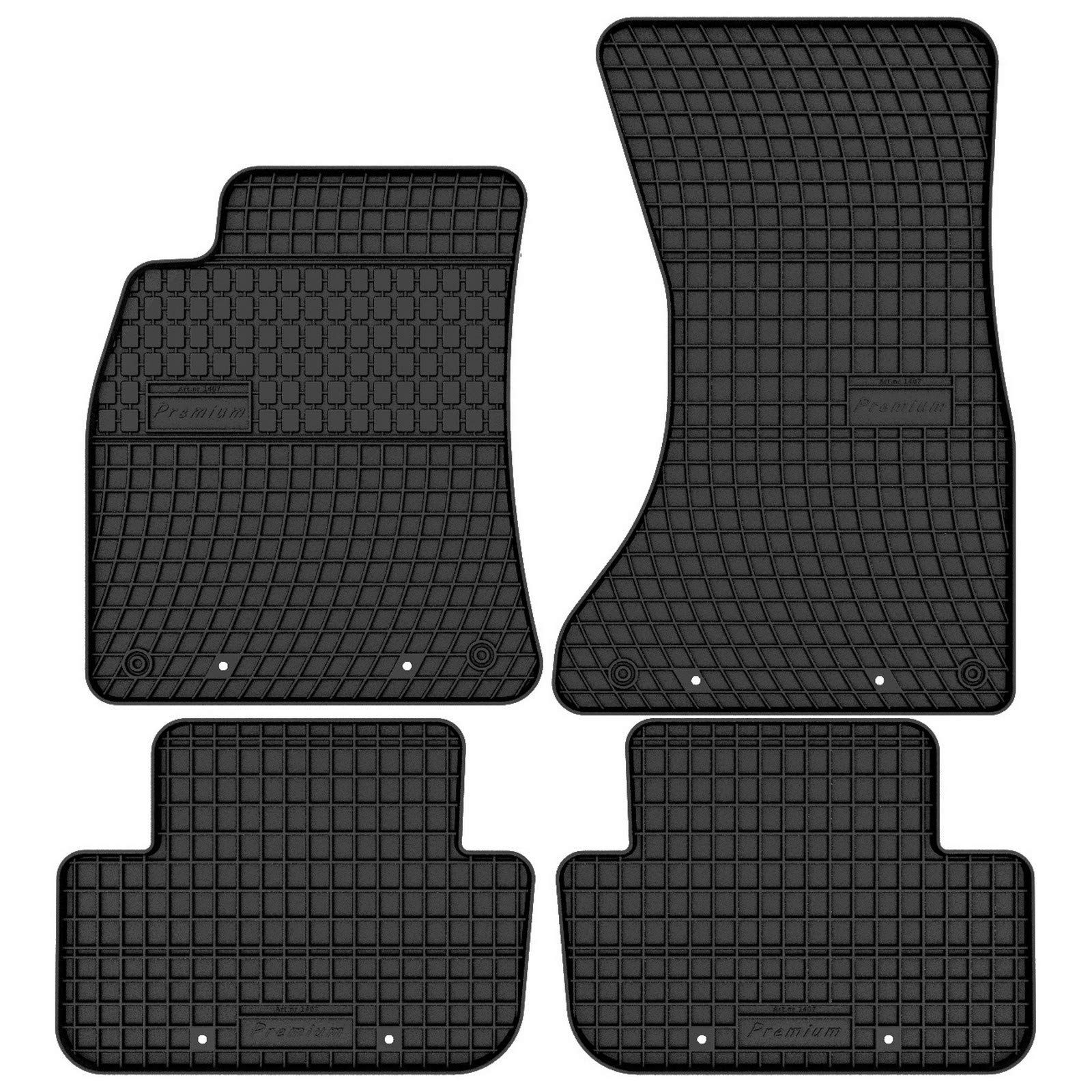 AGCPdirect 1407 Gummi Matten Fußmatten Set für Audi A4 B8 2008-2016 von AGCPdirect