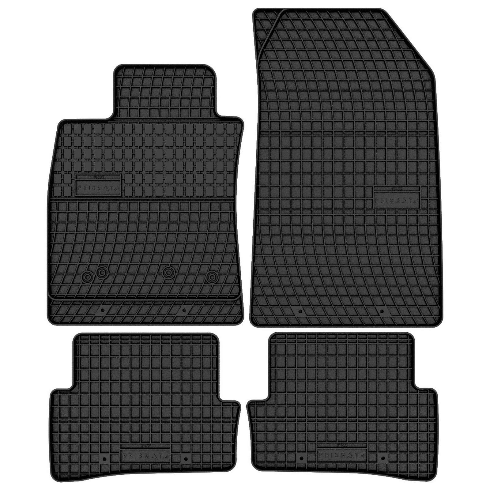 AGCPdirect 1436 Gummi Matten Fußmatten Set für Renault Clio 4 2012-2019 von AGCPdirect