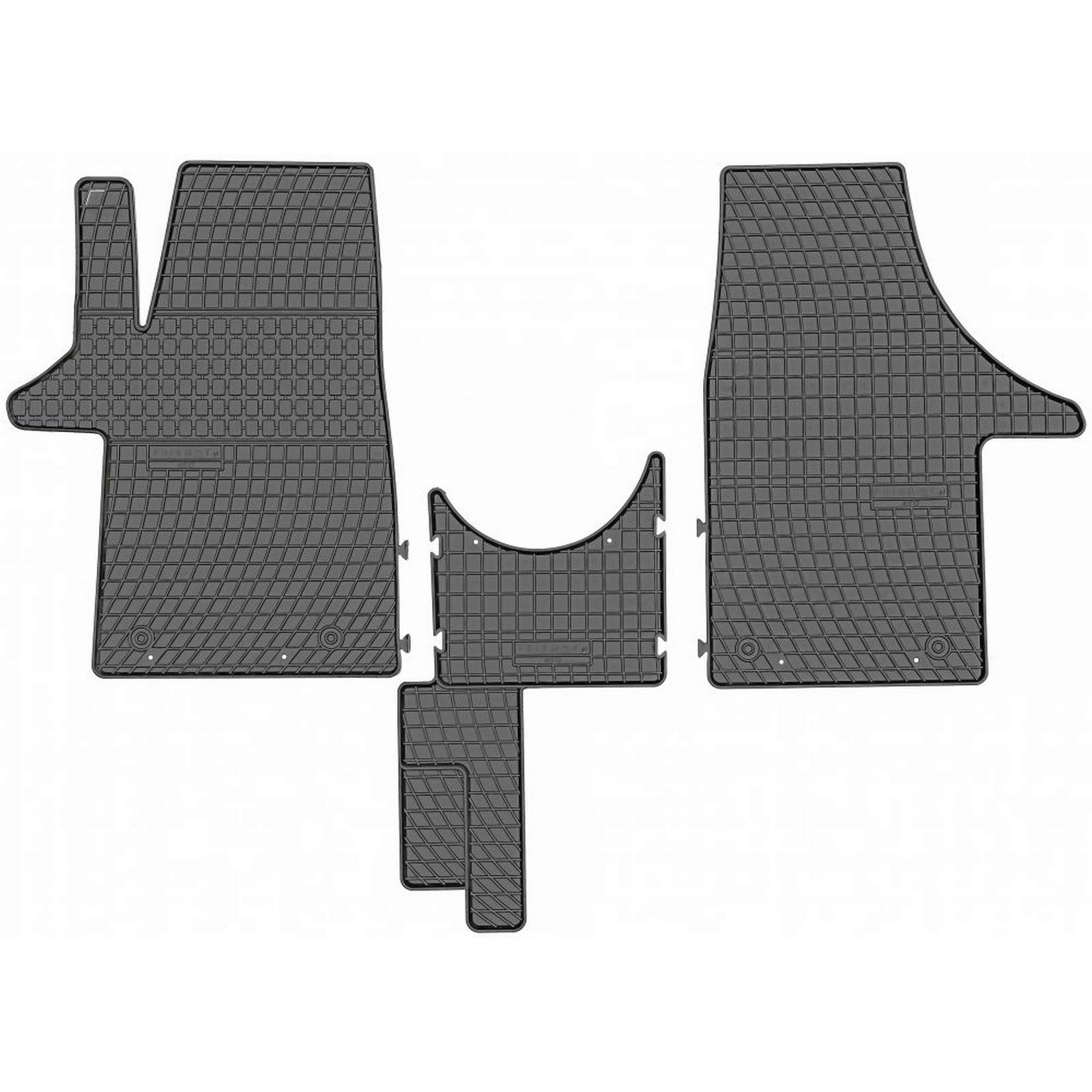 AGCPdirect 1513 Gummi Matten Fußmatten Set für Volkswagen California T6 2016-2023 von AGCPdirect