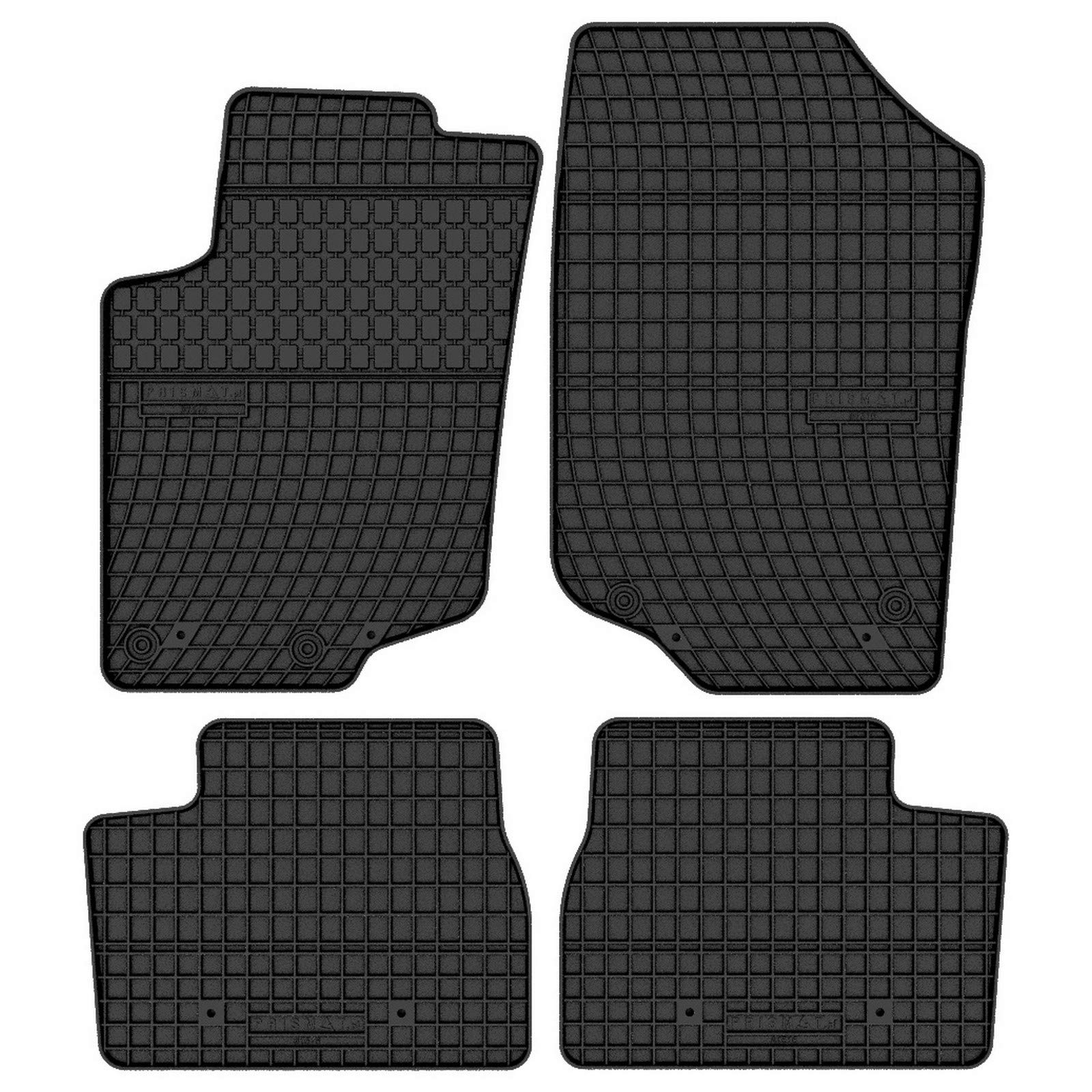 AGCPdirect 1516 Gummi Matten Fußmatten Set für Peugeot 207 2006-2014 von AGCPdirect