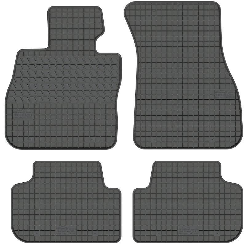 AGCPdirect 201005-4 Gummi Matten Fußmatten Passgenau 4-teilig Set von AGCPdirect
