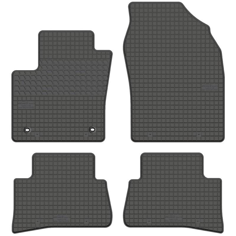 AGCPdirect 201101-4 Gummi Matten Fußmatten Passgenau 4-teilig Set von AGCPdirect
