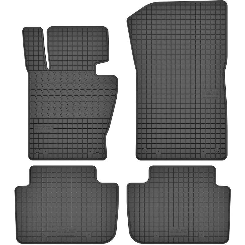 AGCPdirect Gummi Matten Fußmatten Passgenau 4-teilig Set für BMW X3 E83 2003-2010 von AGCPdirect