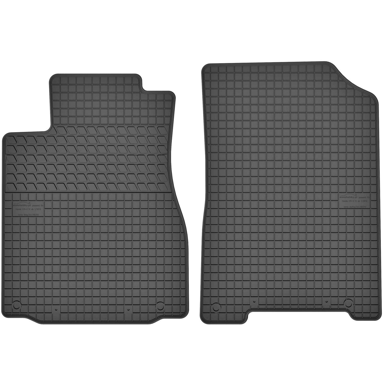 AGCPdirect Gummi Matten Fußmatten Passgenau Vorne Set für Honda CR-V 2012-2016 von AGCPdirect
