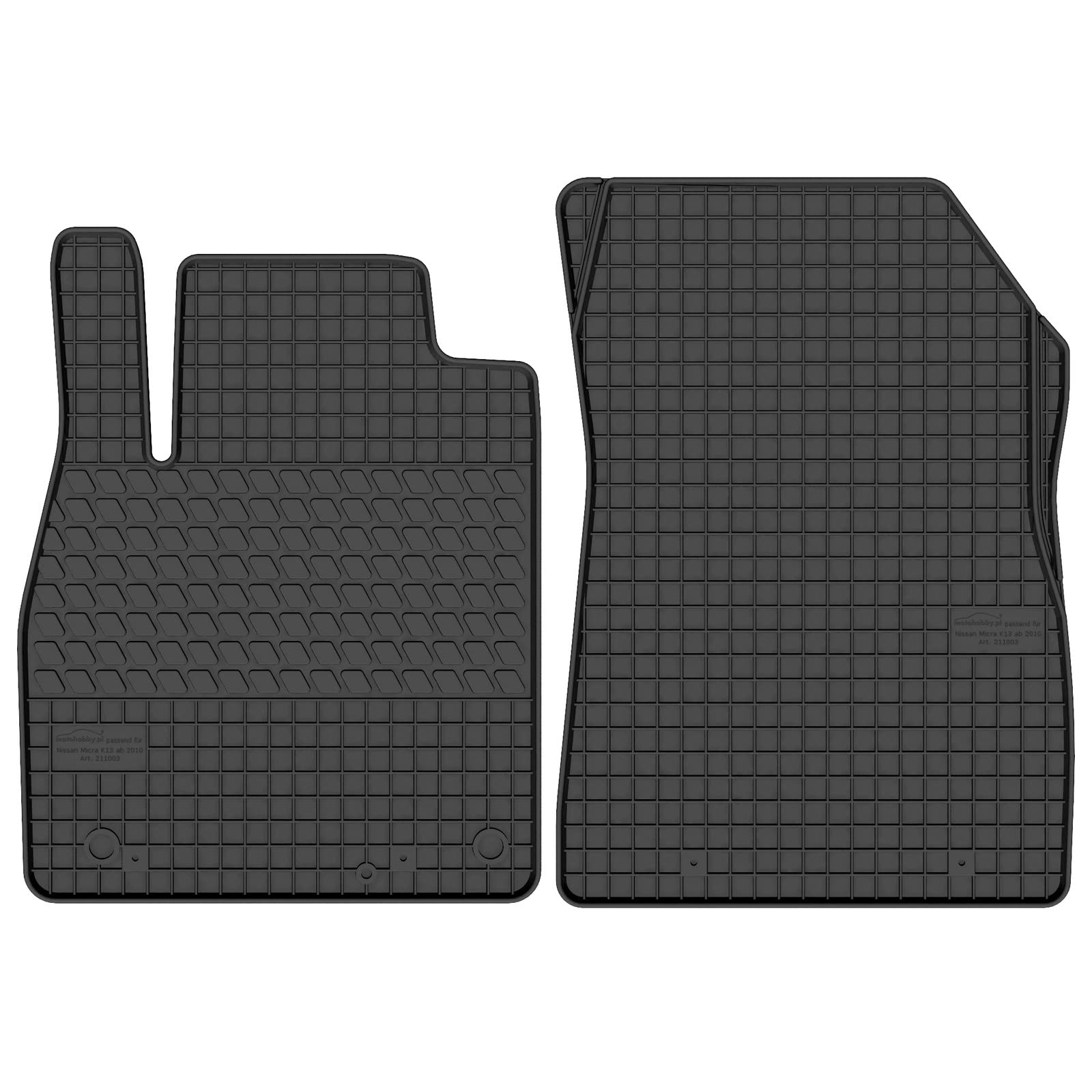 AGCPdirect Gummi Matten Fußmatten Passgenau Vorne Set für Nissan Micra K13 2010-2016 AGCPdirect Gummi Matten Fußmatten Passgenau Vorne Set für Nissan Micra K13 2010-2016 von AGCPdirect